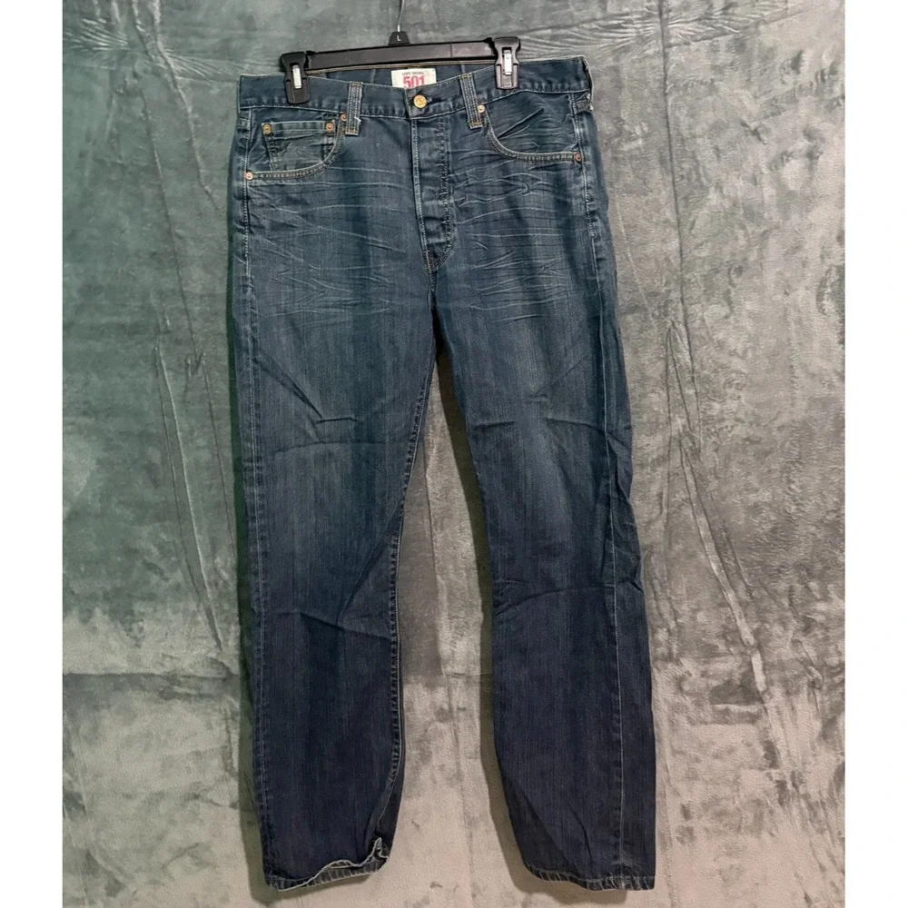 Levis 501 XX Jeans Mens 33X32 Button Fly Vinatge Y2K Western Straight Heel Drag